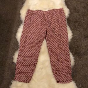 High waist patterned pants